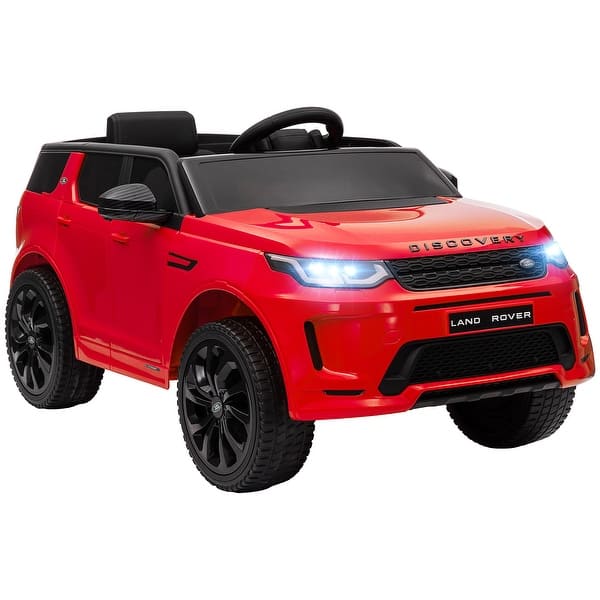 slide 2 of 9, Qaba 12V Kids Ride on Car, Land Rover Discovery Sport Licensed Battery Powered Kids Electric Car with Remote Control, Red Red