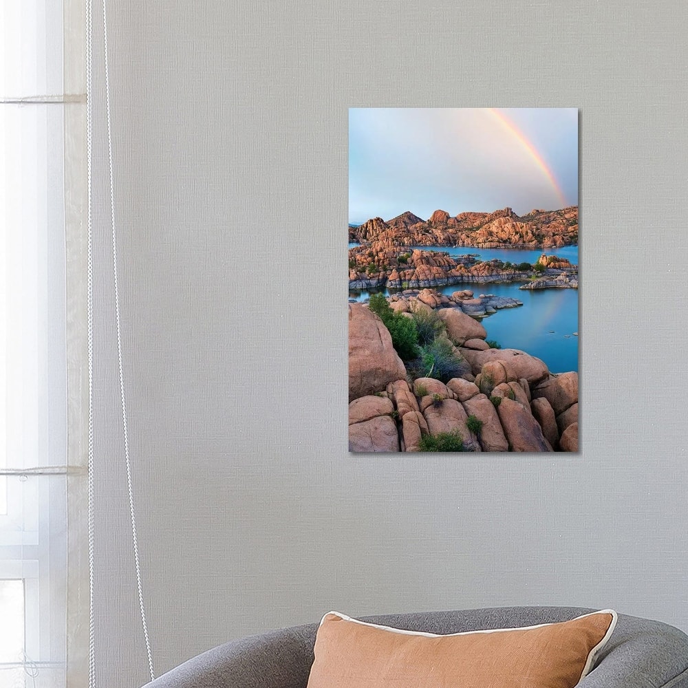 iCanvas "Rainbow Over Granite Dells At Watson Lake, Arizona" by Tim Fitzharris Canvas Print