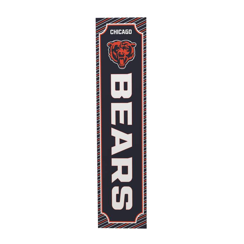 47" Double Sided Seasonal Porch Leaner, Chicago Bears - 47" x 11.25"