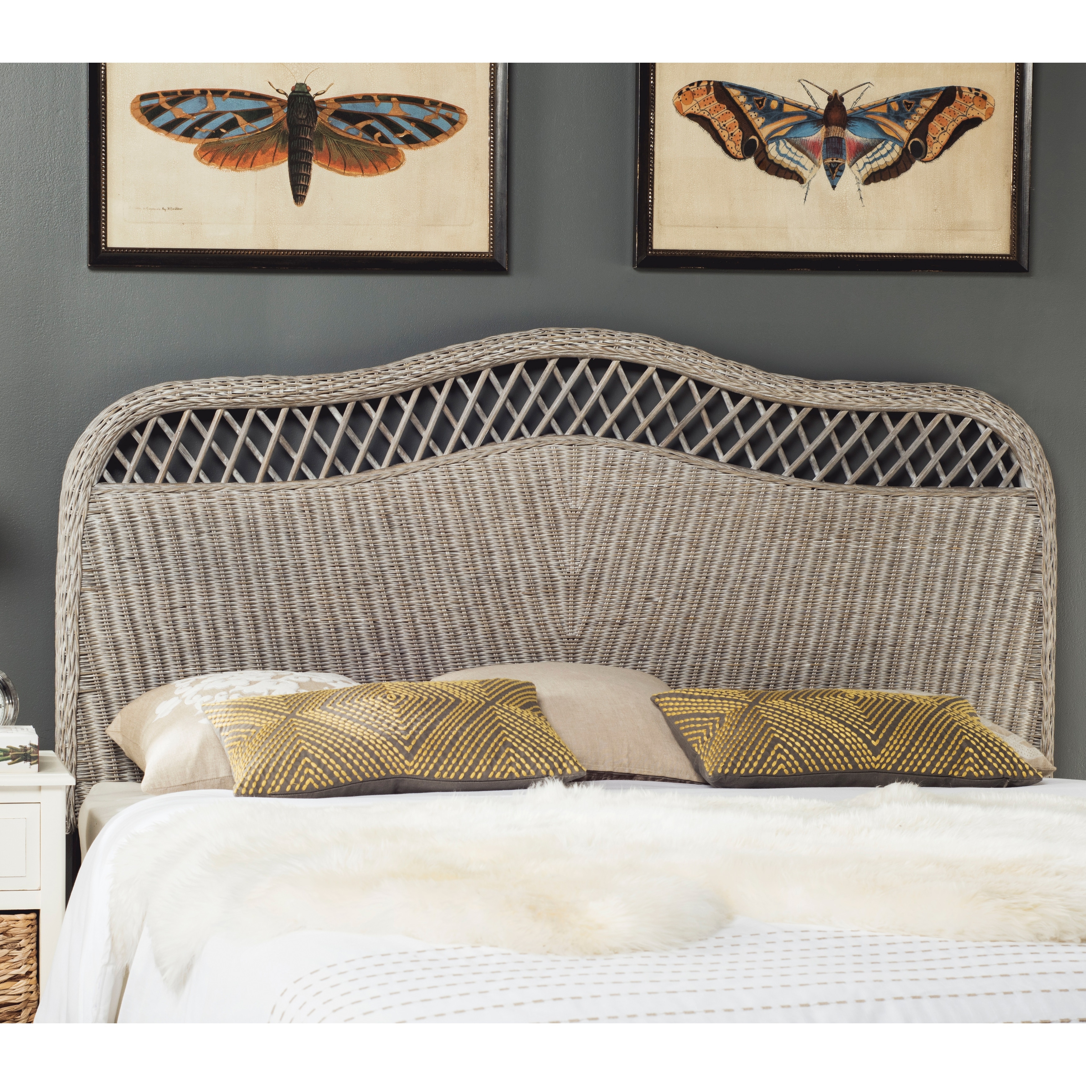 Safavieh gabrielle store wicker headboard