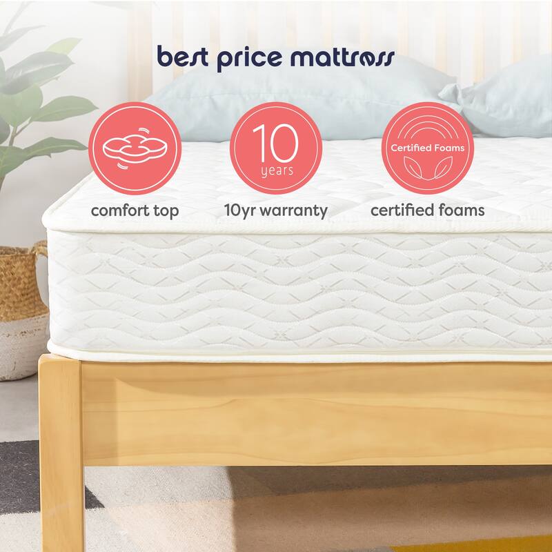 8 Inch Tight Top Innerspring Mattress By Crown Comfort