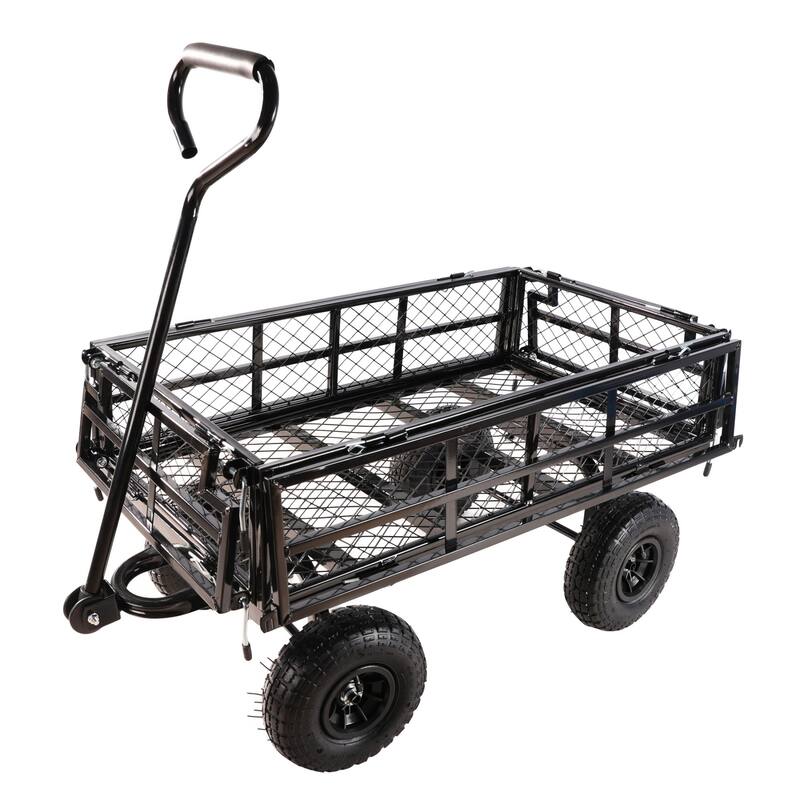 Multi-functional cart with detachable metal frame for farm and garden use