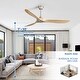 preview thumbnail 48 of 72, Sofucor 52''/60" Large Ceiling Fan without Lights, Remote Control and Reversible Motor Included, Smart Optinal