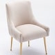 preview thumbnail 2 of 8, SEYNAR Modern Glam Boucle Pleated Velvet Dining Chair (Set of 4)