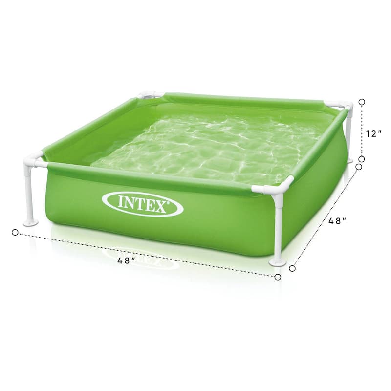 Intex 48x12" Mini Framed Beginner Outdoor Kiddie Pool, Color Varies (3 Pack) - 10