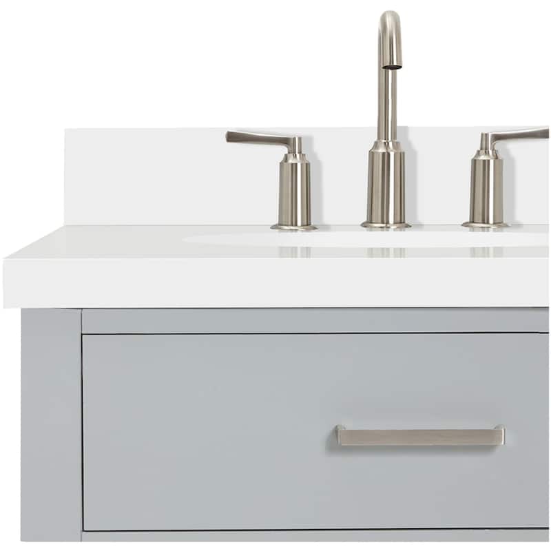 Ariel H043SLWQOVO Bristol 43" Free Standing Single Basin Vanity Set