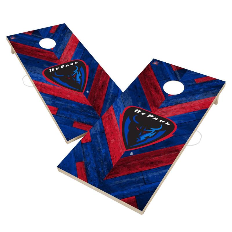 DePaul University Blue Demons Cornhole Board Set - 16 Years and Up