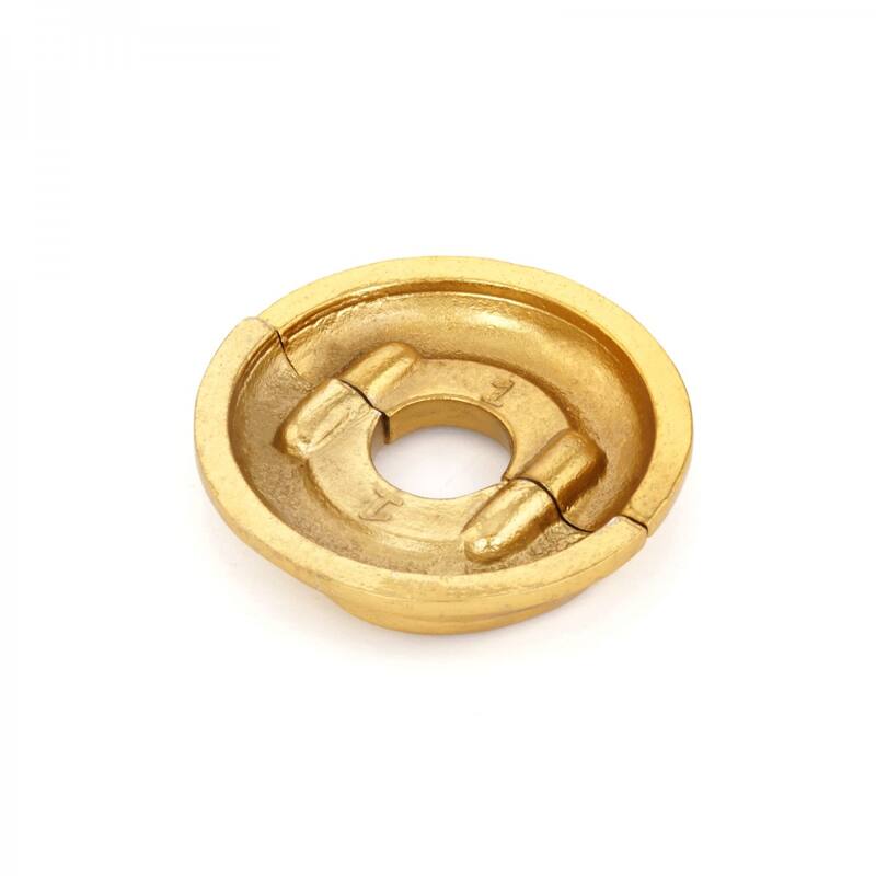 Brass Radiator Flange Spiral 1/2" (IPS) Pipe Flange: 7/8" I D; 3-1/8" OD Renovators Supply