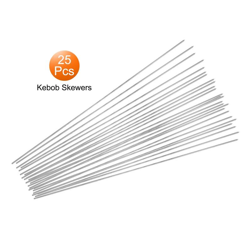 25pcs Kebob Skewers 38cm x 2.2mm Round BBQ Grill Sticks - 38cm x 2.2mm