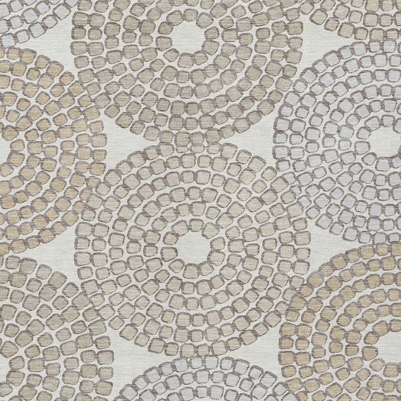 HomeRoots Geometric Transitional Rectangle Outdoor Rug