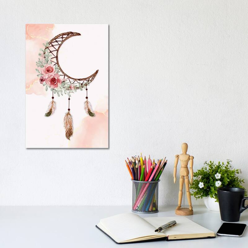iCanvas "Dream Catcher - Tribal Art" by Artsy Bessy Canvas Print - 12x8x0.75