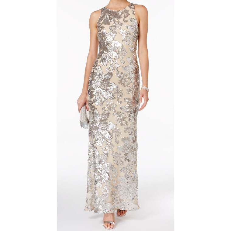 betsy adam silver dress