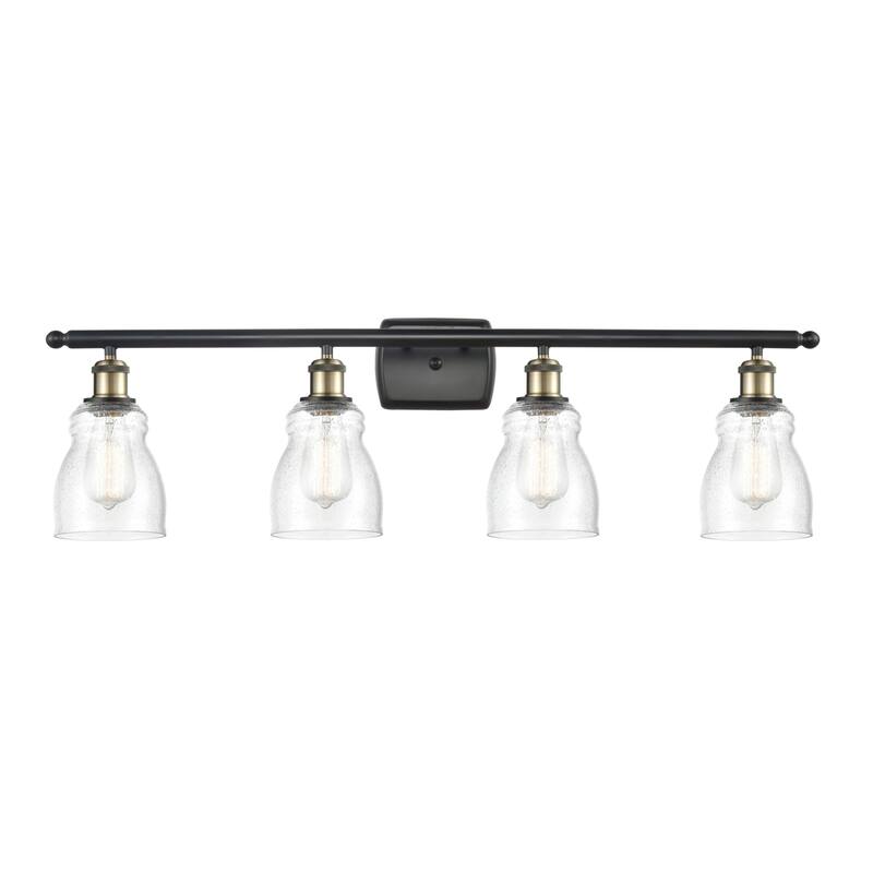Innovations Lighting Ellery 4 Light 36" Wide Bathroom Vanity Light - Black Antique Brass / Seedy