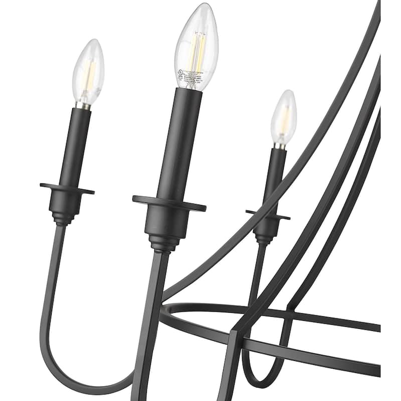 Millennium Lighting 12206 Artemis 6 Light 30" Wide Taper Candle Style