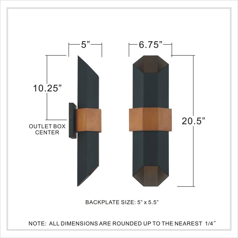 James Allan Bosque 21" Tall LED Outdoor Wall Sconce