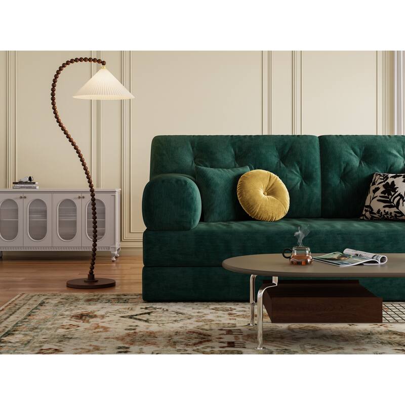 Modular Sofa, Convertible Pudding Block Sofa, Floor-Standing Sofa Bed With Armrests And Comfortable Sofa Bed