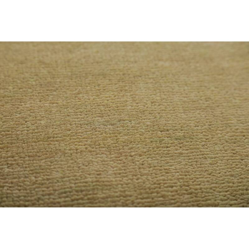 Hand Knotted Oriental 100% Wool Carpet Modern Solid Green Gabbeh Area Rug - 12' 0'' X 9' 4''