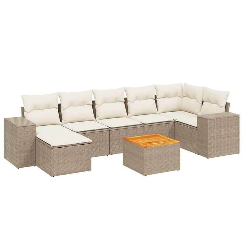 vidaXL Garden Sofa Set Black