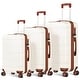 preview thumbnail 17 of 15, 3-Piece Hardshell Luggage Set with TSA Lock YKK Zippers Aluminum Telescopic Handle and Spinner Wheels Durable PC+ABS Suitcase