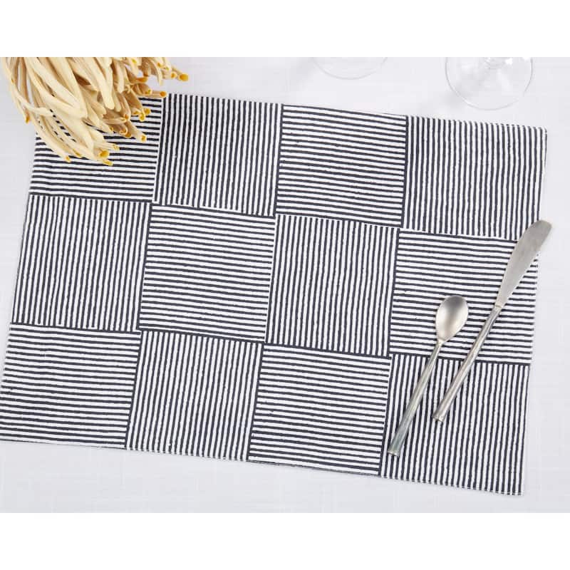 Artisan Block Print Placemat (Set of 4) - 14"x20"