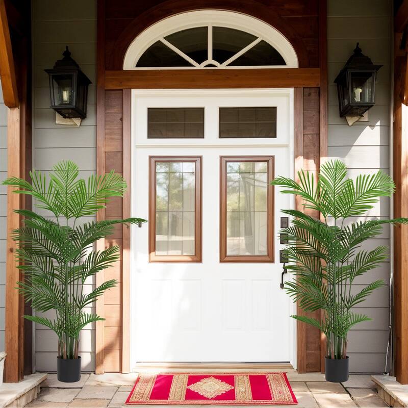 Nordic wind simulation 18 loose tail sunflower plant green pot living room home decorator iron leaves 2pcs/set