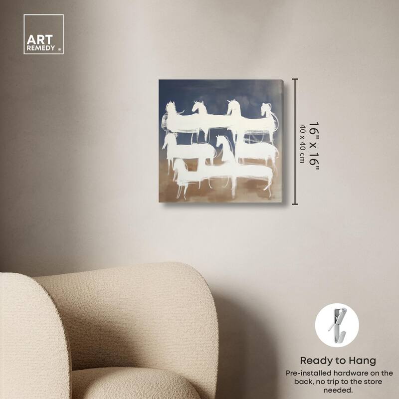 Phantom Herd Canvas by Art Remedy, Gallery Wrapped