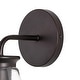 preview thumbnail 31 of 33, Kondo 6.38" Modern Farmhouse Iron LED Vanity, Oil Rubbed Bronze/Clear by JONATHAN Y