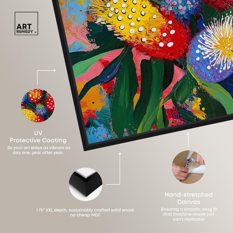 Vivid Flora II Canvas by Art Remedy