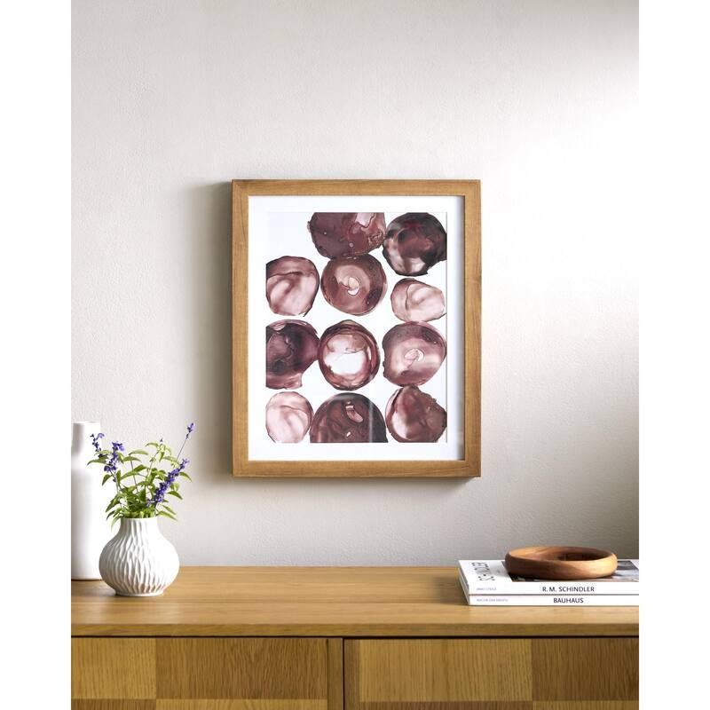 Livabliss Molecule Modern Framed Art - Brown