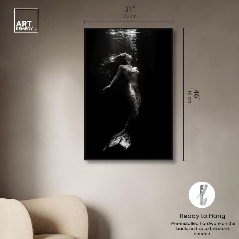 Mermaid Deep Canvas by Art Remedy