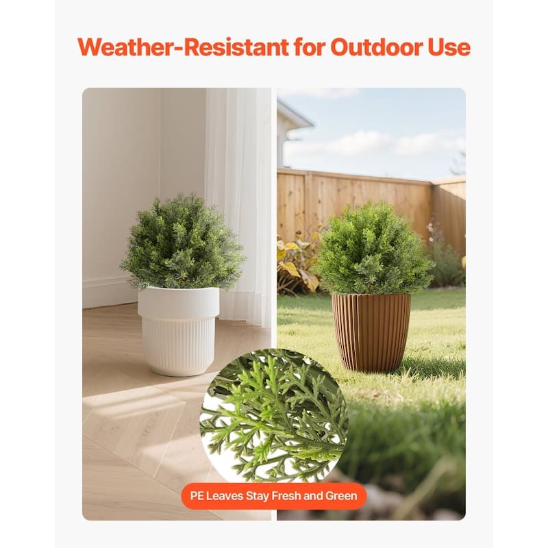 Set of 2 16-Inch Artificial Topiary Trees Eucalyptus & Stainless Steel Trunk, Lifelike PE Foliage - 11.8 x 11.8 x 16 in