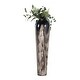 preview thumbnail 16 of 20, Tapered Iron Vase with Marbleized Finish - Modern Flower Vase