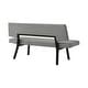 preview thumbnail 4 of 14, Channell Mid-Century 63" Upholstered Wood Entryway Dining Bench