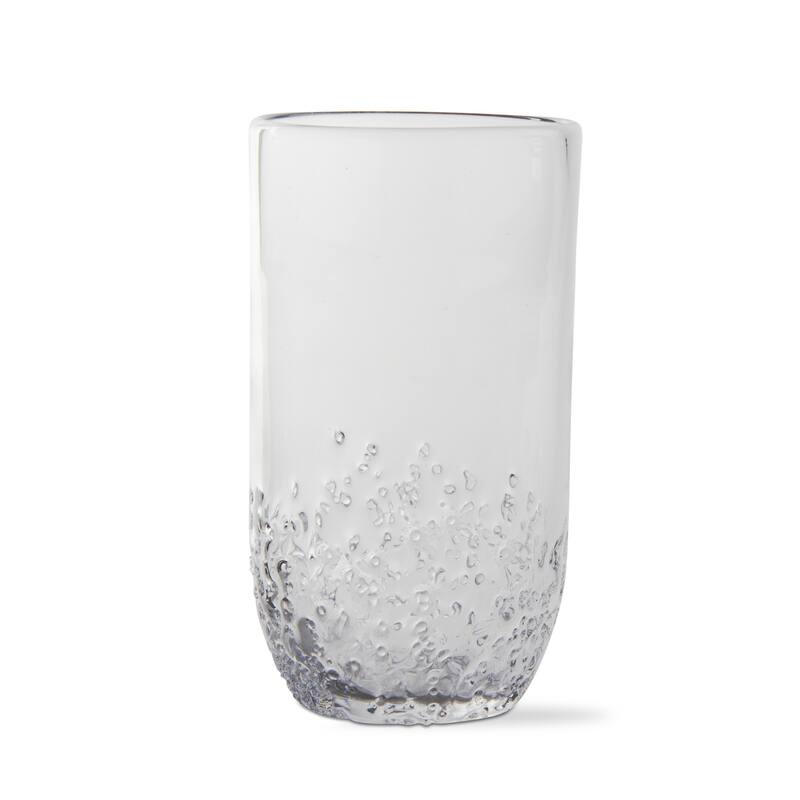 Clear Ice Tumbler Drinking Glasses - 18oz Capacity, Dishwasher Safe, Everyday Use, 6" H x 3.25" Dia