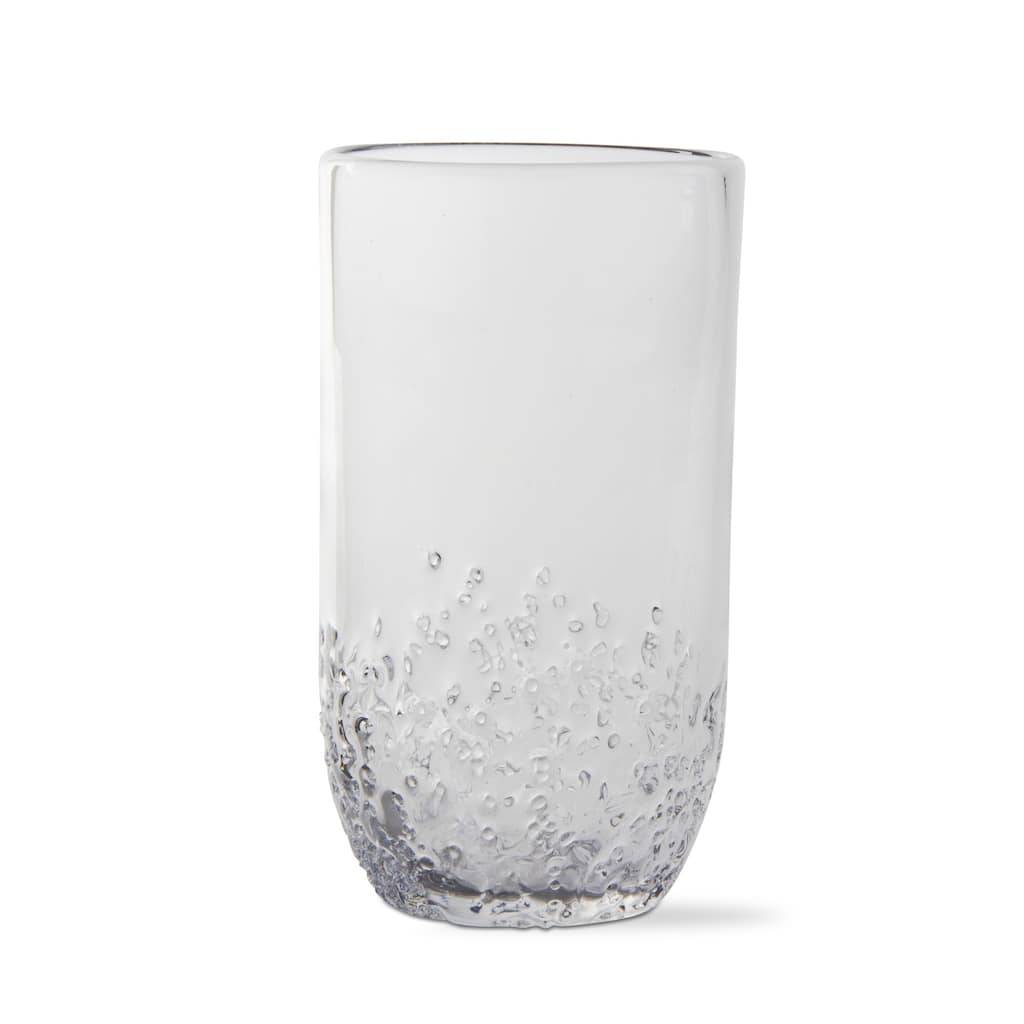 Clear Ice Tumbler Drinking Glasses - 18oz Capacity, Dishwasher Safe, Everyday Use, 6" H x 3.25" Dia