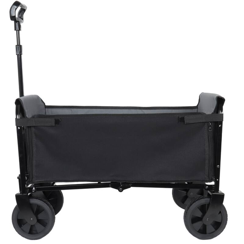 Collapsible Wagon with Wheels - 3 in 1 Lightweight Utility Camping Wagons Carts Foldable with 220lbs Weight Capacity