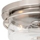 preview thumbnail 7 of 8, Addison 15-in W Contemporary Flush Mount Ceiling Light Fixture with Clear Glass