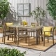 preview thumbnail 7 of 10, Avon Acacia Outdoor 7-piece Patio Dining Set by Christopher Knight Home