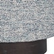 preview thumbnail 5 of 3, Plush Upholstered Pouf Ottoman - 18" - Blue and White