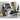 Rectangular Music Desk , 1 Keyboard Tray Included , Earphone Rack Included , 2 Cord Management Included