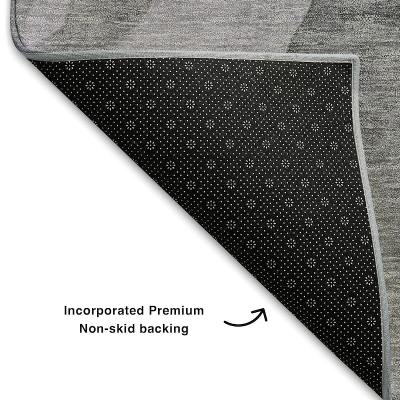 Premium Washable Super Soft Contemporary Fizal Mayfield Rug