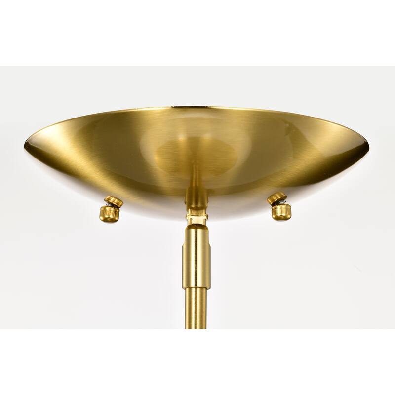 Zylo Semi-Flush Mount Metal Ceiling Lamp with Clear Glass Shade