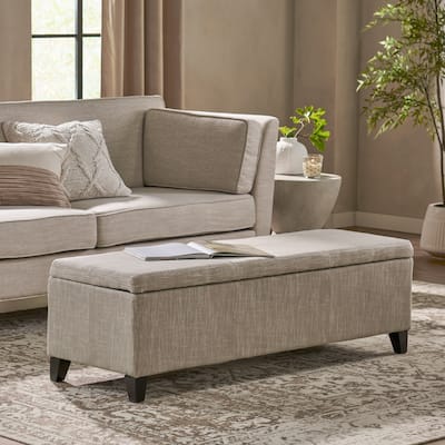 Lucinda Fabric Storage Ottoman Bench by Christopher Knight Home