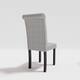 High-Back Tufted Nailhead Upholstered Dining Chairs (Set of 6)