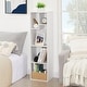 preview thumbnail 2 of 34, VECELO Set of 2 Open Bookshelf Set 4-Tier Five Irregular Cube Bookcase Multipurpose Storage Organizer for Small Spaces