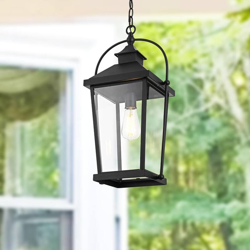 Kael 21 inch Outdoor Pendant in Black - 21"