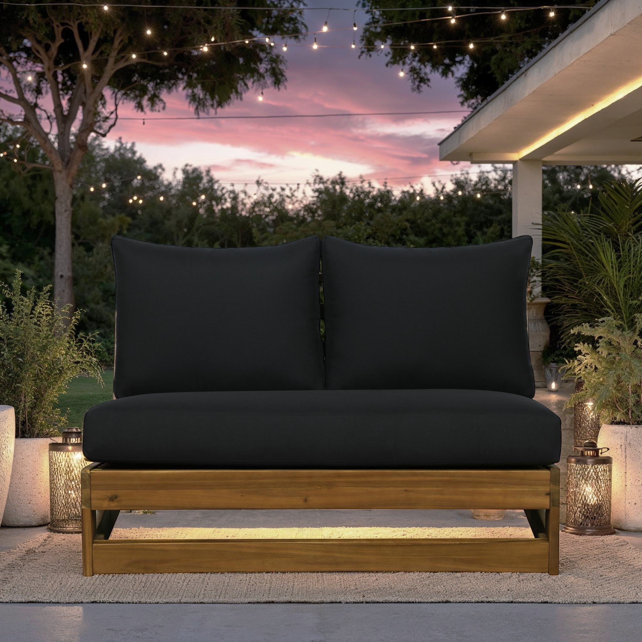 Linon Sabara Outdoor Bench with Cushions