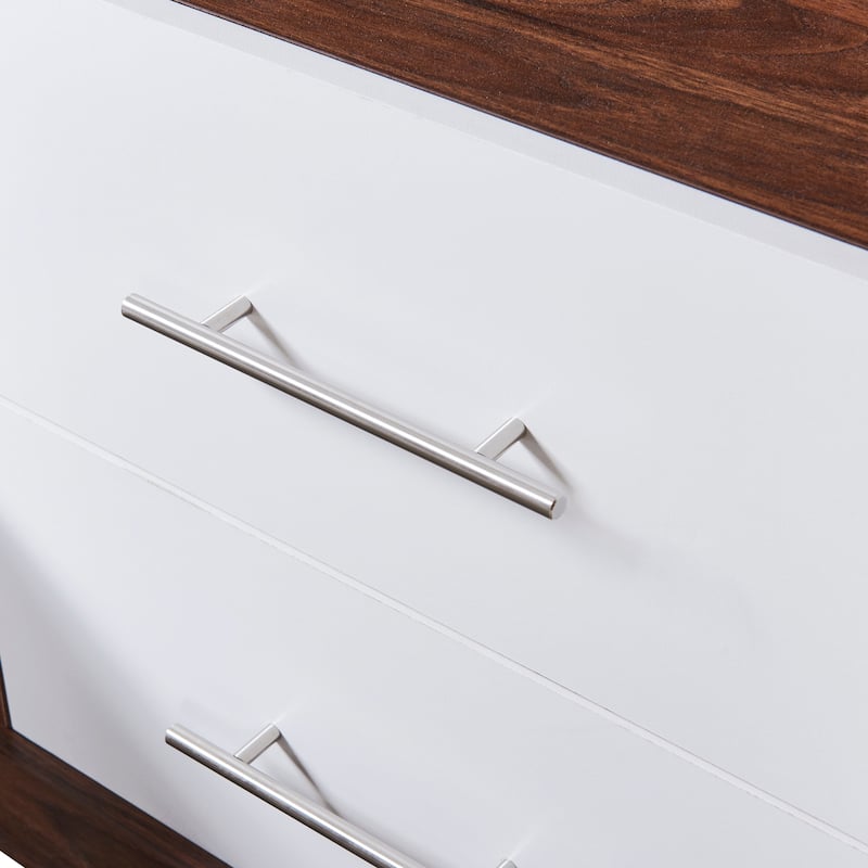 Wooden Wall Murphy Bed with Side Cabinet & Folded Design