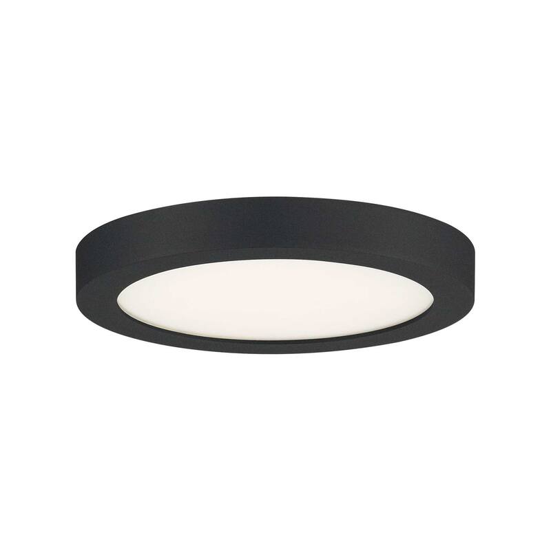 James Allan Randolph 8" Wide LED Flush Mount Ceiling Fixture - Earth Black
