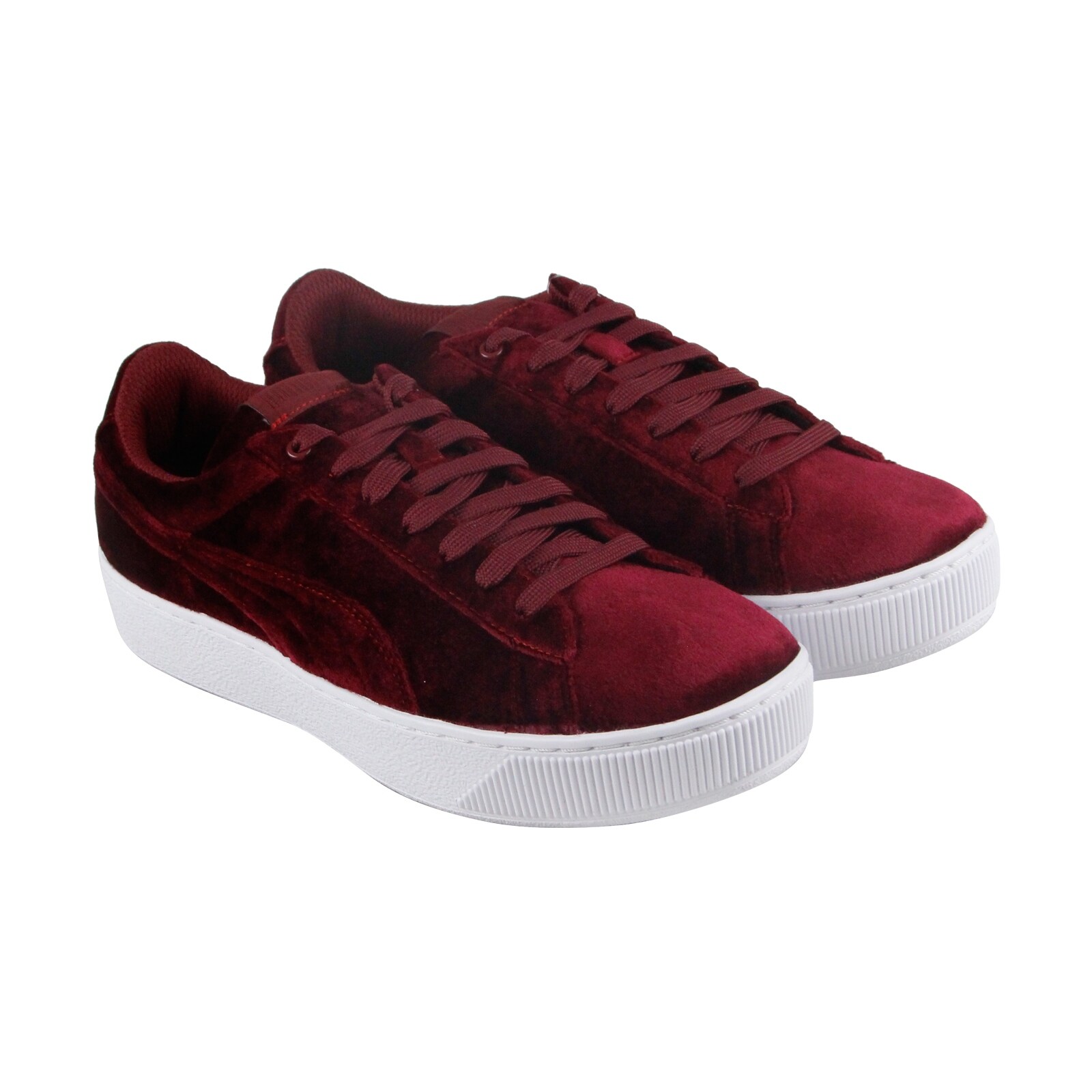 Shop Puma Vikky Platform Vr Bl Womens Red Suede Lace Up Sneakers Shoes -  Overstock - 21729284
